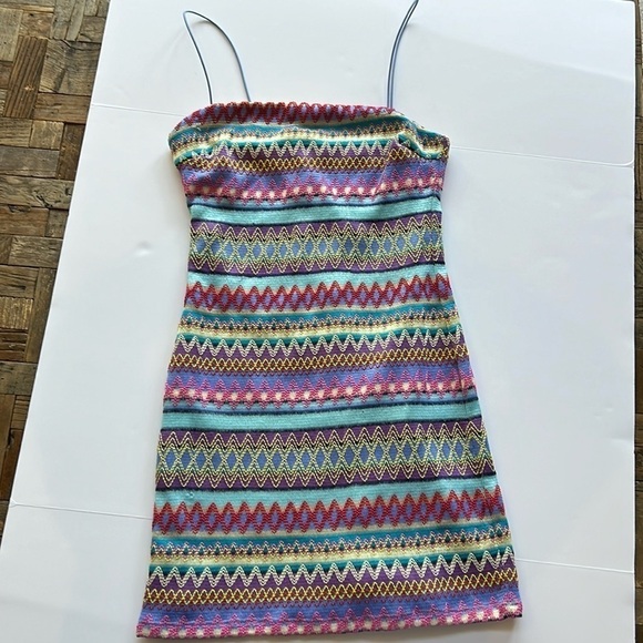 TCEC Multicolored Mini Dress NWT - Picture 2 of 11